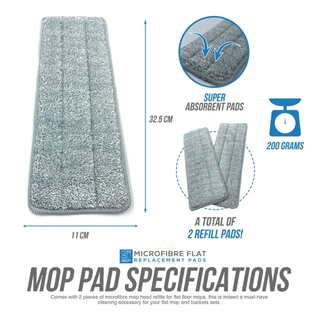 Magic Mop Refill Pads x2 - approved by TLSCC